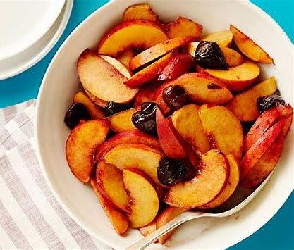 Image of Bing Cherry and Peach Summer Dessert