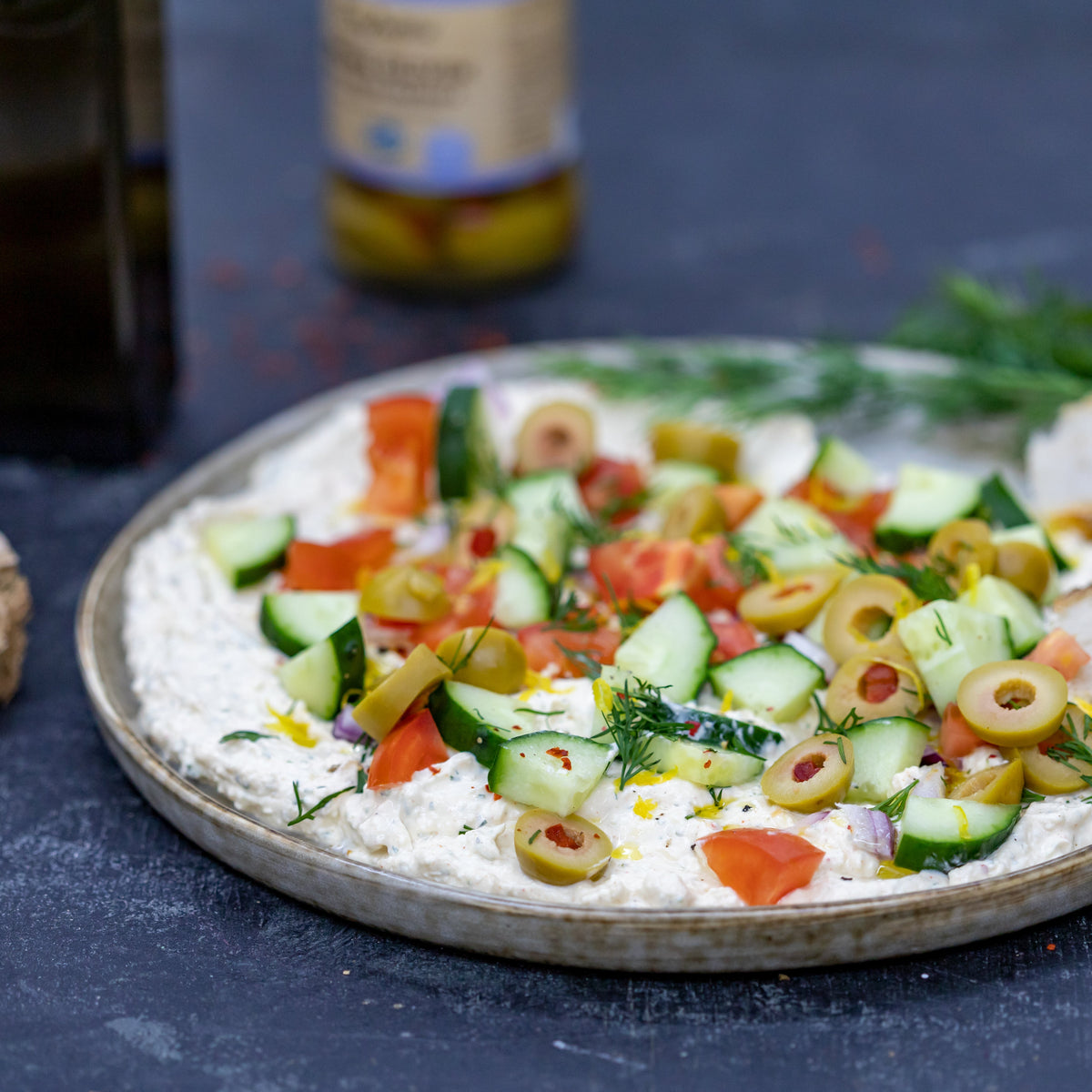 Whipped Feta Dip with Extra Virgin Olive Oil