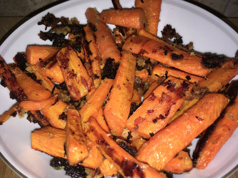 Parmesan Roasted Carrots with Honey Orange