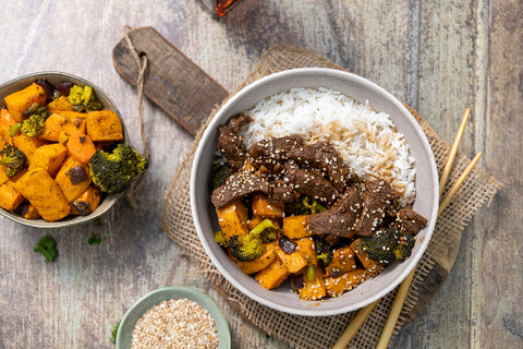 Sesame Beef Rice Bowl