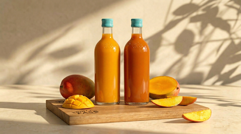 
SUNSHINE 
 IN A BOTTLE.


 SUMMER MANGOES AT IT'S BEST. 


100% REAL.
